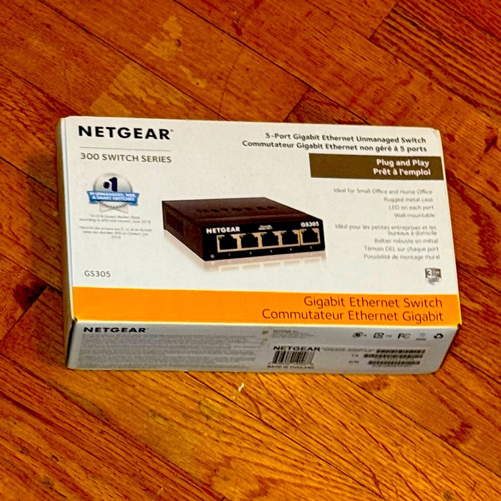 Netgear 5-port Gigabit Ethernet Unmanaged Switch